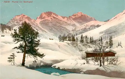 AK / Ansichtskarte Sertigtal_GR Panorama 