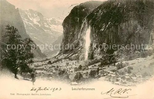 AK / Ansichtskarte Lauterbrunnen_BE Panorama Lauterbrunnen BE