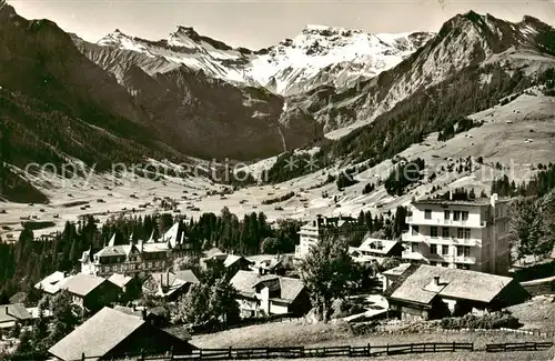 AK / Ansichtskarte Adelboden_BE Hotels National Palace Bellevue 