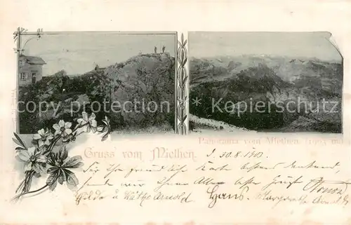 AK / Ansichtskarte Miethen_Mythen Kulm_SZ Panorama 