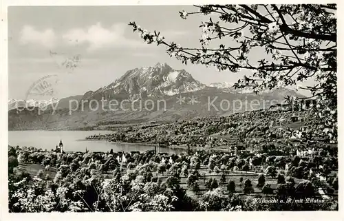 AK / Ansichtskarte Kuessnacht_Vierwaldstaettersee mit Pilatus 
