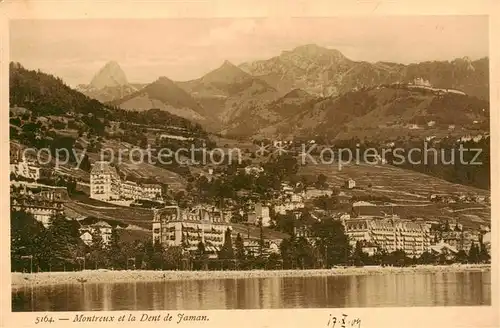 AK / Ansichtskarte Montreux__VD et la Dent de Jaman 