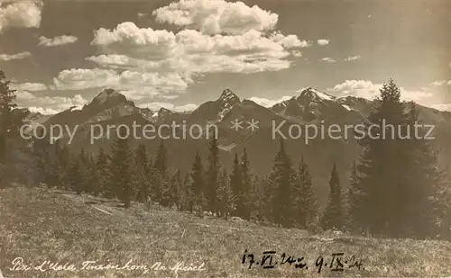 AK / Ansichtskarte Tinzenhorn_3172m_GR Piz dUela Tinzenhorn und Piz Michel 