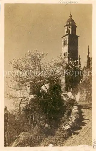 AK / Ansichtskarte Morcote_Lago_di_Lugano_TI Hotel Weisses Kreuz 