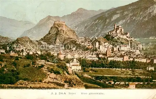 AK / Ansichtskarte Sion__Sitten_Seduno_VS Vue generale 