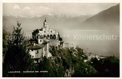 AK / Ansichtskarte Locarno_Lago_Maggiore_TI Madonna del Sasso 