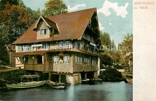 AK / Ansichtskarte Treib_UR Wirthshaus zu Treib 