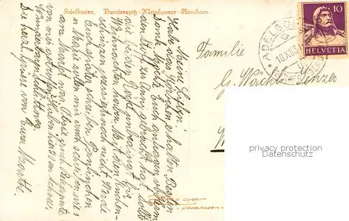 AK / Ansichtskarte Adelboden_BE Bonderspitz Kleinlonner Muenihorn 