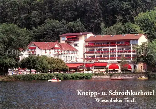 AK / Ansichtskarte 73828612 Bad_Lauterberg Kneipp und Schrothkurhotel Wiesenbeker Teich Bad_Lauterberg