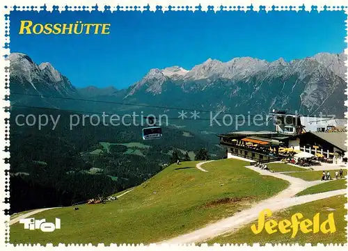 AK / Ansichtskarte 73828615 Seefeld_Tirol Rosshuette mit Zugspitze und Wettersteingebirge Seefeld Tirol