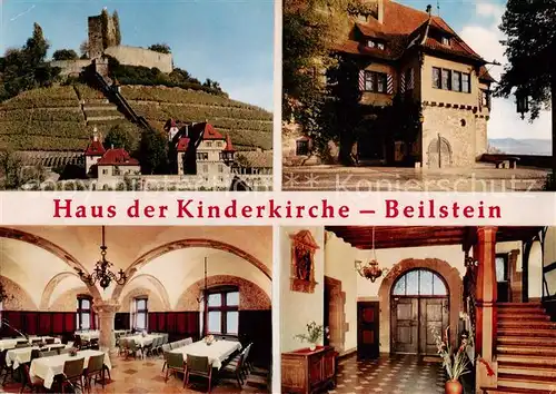 AK / Ansichtskarte 73828632 Beilstein_Wuerttemberg Haus der Kinderkirche Schloss Speisesaal Flur Beilstein_Wuerttemberg