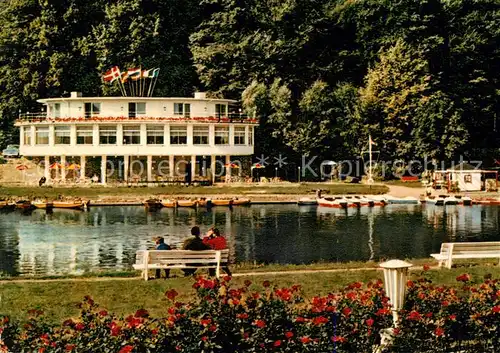 AK / Ansichtskarte  Nassau_Lahn Hotel Cafe Lahnbastei Nassau_Lahn