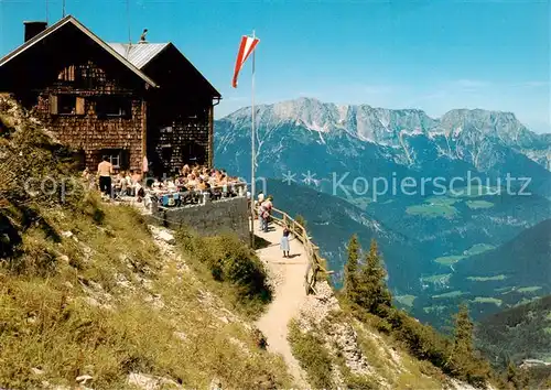 AK / Ansichtskarte 73828648 Purtschellerhaus_Hoher_Goell_Berchtesgaden mit Untersberg 