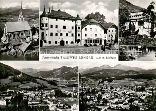 AK / Ansichtskarte  Tamsweg_Lungau Kirche Teilansichten Fliegeraufnahme Tamsweg Lungau