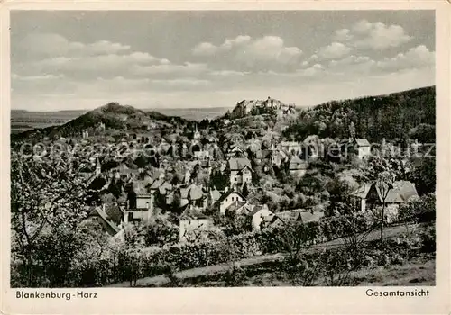 AK / Ansichtskarte  Blankenburg_Harz Panorama Blankenburg_Harz