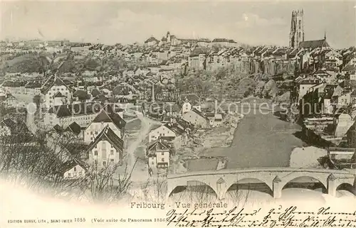 AK / Ansichtskarte Fribourg_FR Vue generale Fribourg FR