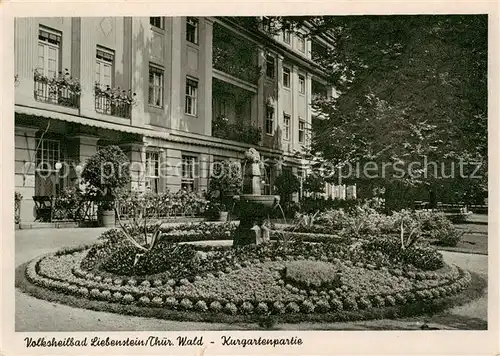 AK / Ansichtskarte  Bad_Liebenstein Kurgartenpartie Bad_Liebenstein