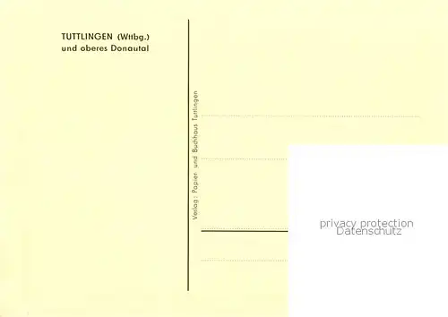 AK / Ansichtskarte 73828726 Tuttlingen Panorama Partie am Rathaus Honberg Schloss Muelheim Donautal Tuttlingen