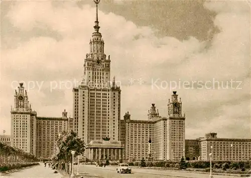 AK / Ansichtskarte  Moskau_Moscou Staatliche Lomonossow Universitaet Moskau Moscou