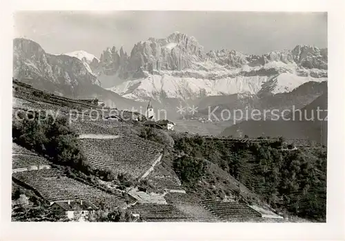 AK / Ansichtskarte  Bolzano St Justina mit Rosengarten Bolzano