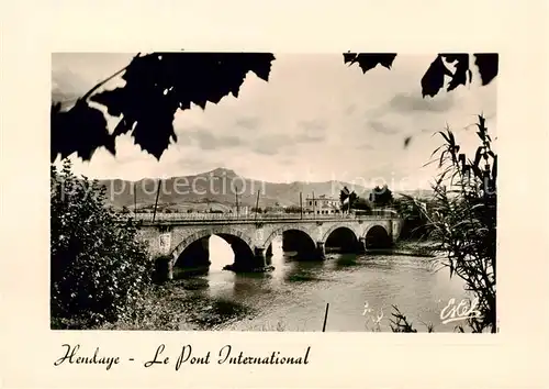 AK / Ansichtskarte Hendaye_64 Le Pont International 