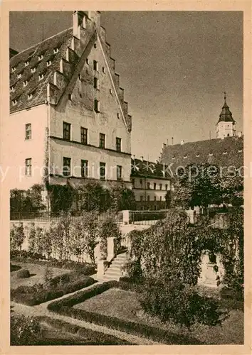 AK / Ansichtskarte  Babenhausen_Schwaben Suedbau im Fuggerschloss links aelterer Teil Babenhausen Schwaben