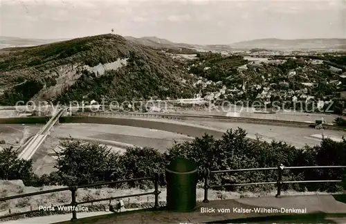 AK / Ansichtskarte 73828833 Porta_Westfalica Blick vom Kaiser Wilhelm Denkmal Porta_Westfalica