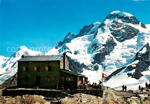 AK / Ansichtskarte Zermatt_VS Gandegghuette Liskamm Breithorn Zermatt_VS