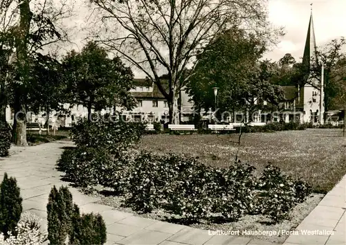 AK / Ansichtskarte  Hausberge_Porta_Westfalica Park Kirche 