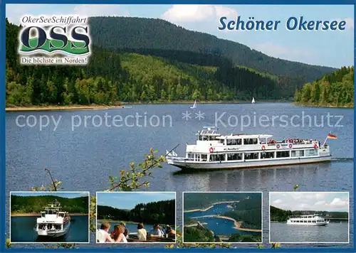 AK / Ansichtskarte  Dampfer_Binnenschifffahrt Schoener Okersee Oss  