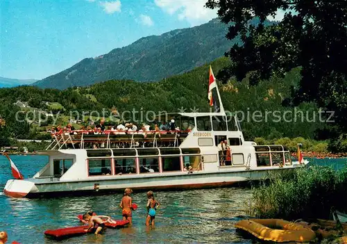 AK / Ansichtskarte  Dampfer_Binnenschifffahrt Seeboden Am Millstaettersee Kaernten 