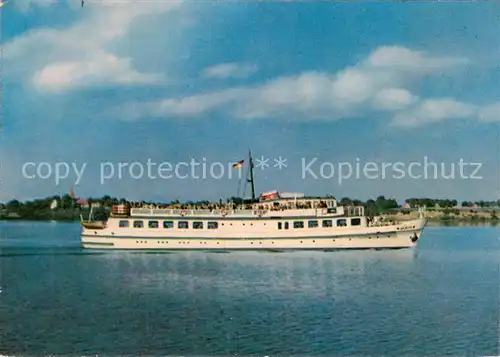 AK / Ansichtskarte 73828994 Dampfer_Binnenschifffahrt Weisse Flotte MS Seebod Ahlbeck Ms Seebod Binz 
