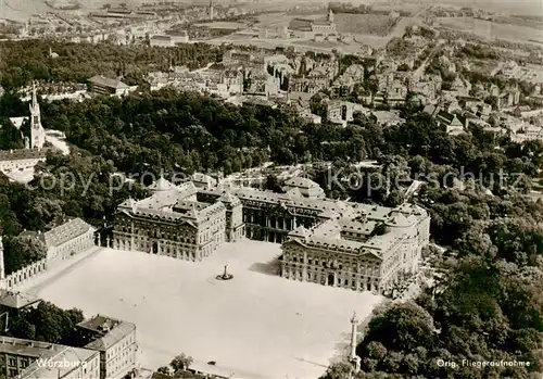 AK / Ansichtskarte  Wuerzburg Schloss Fliegeraufnahme Wuerzburg