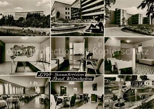 AK / Ansichtskarte  Bad_Woerishofen Sanatorium der LVA Schwaben Teilansichten Bad_Woerishofen