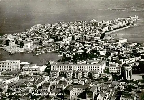 AK / Ansichtskarte  Siracusa_Syrakus_Sicilia Panorama dall'aereo 