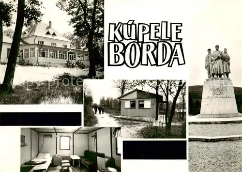 AK / Ansichtskarte Kupele_Borda Hotel zrubova osada pomnik na Dargove 