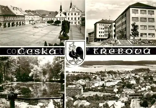 AK / Ansichtskarte 73829065 Ceska_Trebova Namesti Sbratreni Odborne uciliste ze Jeznicni Javorka Celkovy pohled Ceska Trebova