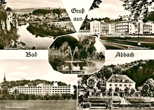 AK / Ansichtskarte 73829082 Bad_Abbach Panorama Rheumakrankenhaus I und II Haus Waldfrieden it Hartlhof Kuranlagen Bad_Abbach