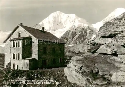 AK / Ansichtskarte 73829086 Ortler_Cima_Ortles_3905m_Trentino-Suedtirol_IT Rifugio Costone verso Grand Zebru 