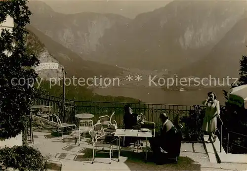 AK / Ansichtskarte 73829096 Hallstatt_Austria Berggasthof Rudolfsturm Terrasse 