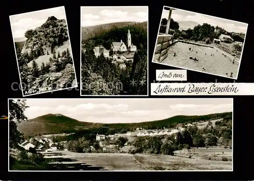 AK / Ansichtskarte 73829106 Bayerisch_Eisenstein Arber Kirche Schwimmbad Panorama Bayerisch_Eisenstein