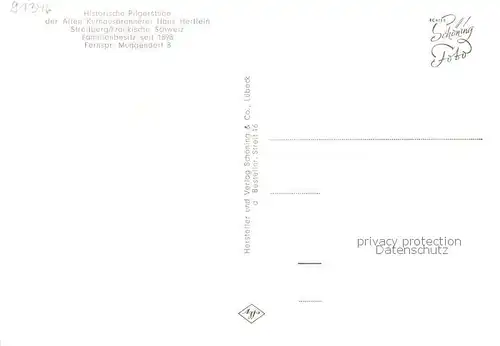 AK / Ansichtskarte  Streitberg_Oberfranken Streitburg Ruine Neideck Alte Kurhausbrennerei Hans Hertlein Gaststube Streitberg Oberfranken