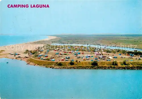 AK / Ansichtskarte 73829120 Castello_de_Ampurias_Gerona_Costa_Brava_ES Camping Laguna Fliegeraufnahme 