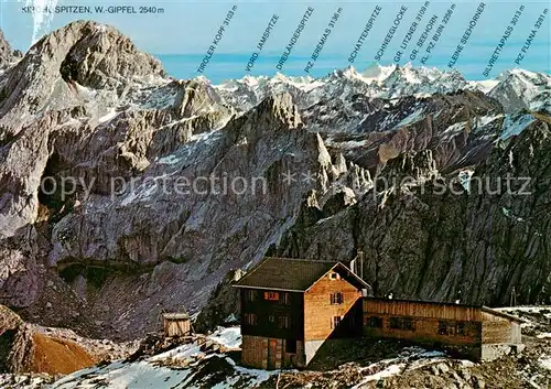 AK / Ansichtskarte Totalphuette_2385m_Voralrlberg_AT mit Kirchlispitzen und Silvretta 