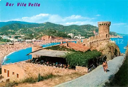 AK / Ansichtskarte  Tossa_de_Mar_ES Bar Vila Vella Panorama 