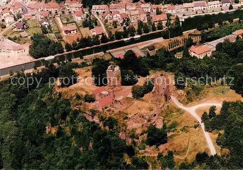 AK / Ansichtskarte Lutzelbourg_57_Moeselle Vue aerienne du Chateau Canal de la Marne au Rhin 