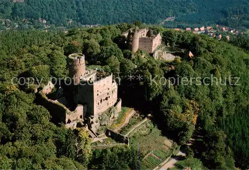 AK / Ansichtskarte Ottrott_le_Haut_67_Alsace Vue aerienne des chateaux 