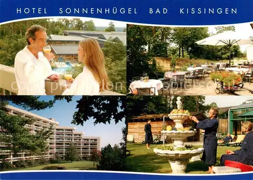 AK / Ansichtskarte  Bad_Kissingen Hotel Sonnenhuegel Park Brunnen Bad_Kissingen