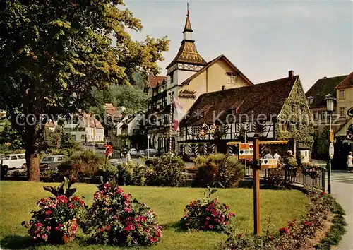 AK / Ansichtskarte  Bad_Herrenalb Moenchs Posthotel Historische Klosterschaenke Bad_Herrenalb