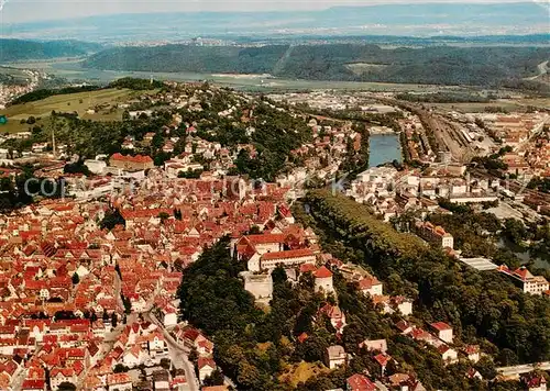 AK / Ansichtskarte  Tuebingen Blick auf Schloss und Altstadt Fliegeraufnahme Tuebingen